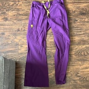 Purple Wonder Wink Scrub Pants